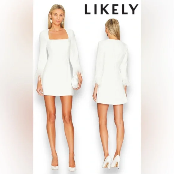 knee length dresses for ladies LSOUL WHITE CHER MINI DRESS  Hadlyn